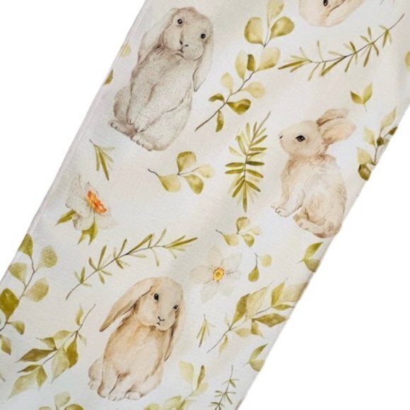 GARDEN EASTER BUNNY Table Runner 13.5 X 49 Farmhouse Country‎ COTTAGE Home Decor - Picture 1 of 10